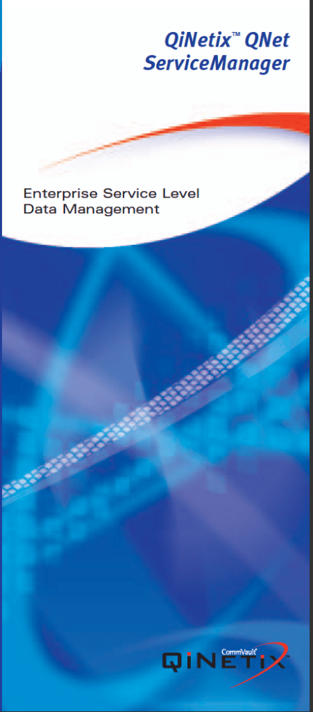 Commvault Qinetix Datamgment